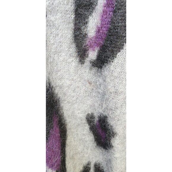 Needles Leopard Print Mohair Long Cardigan Medium - Picture 10 of 11